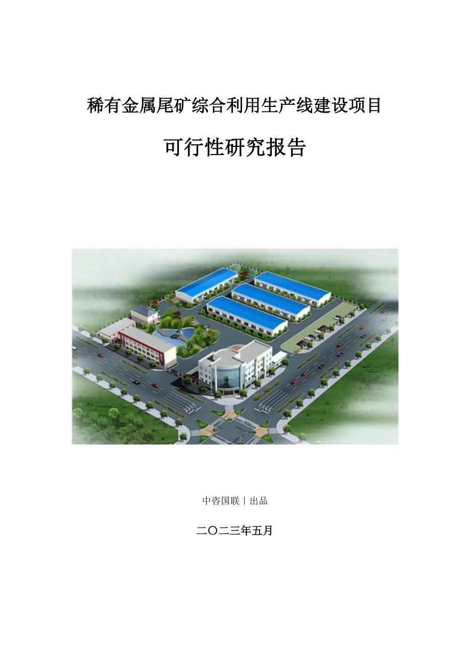 稀有金属尾矿综合利用生产建设项目可行性研究报告_第1页