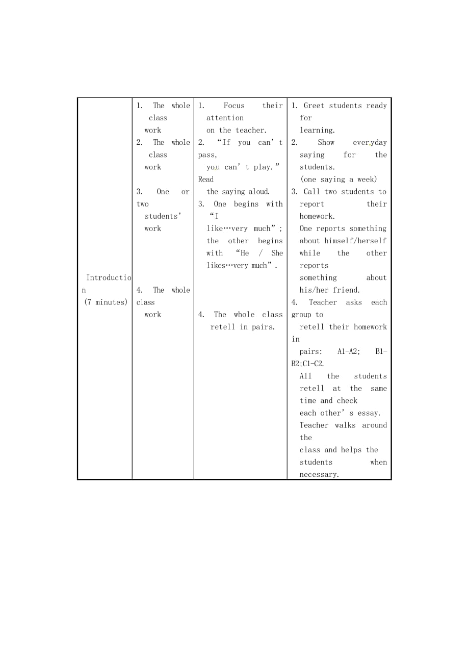 福建省长汀县第四中学八年级英语上册Unit1PlayingSportsTopic1SectionC教案(新版)仁爱版_第3页