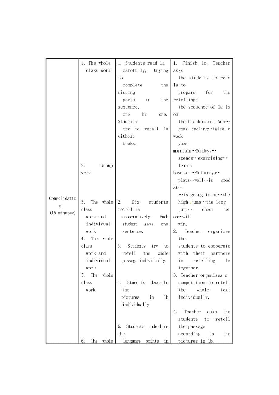 福建省长汀县第四中学八年级英语上册Unit1PlayingSportsTopic1SectionC教案(新版)仁爱版_第5页