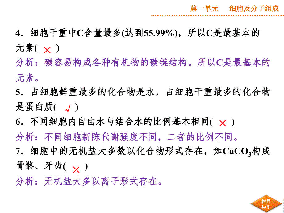 细胞中的元素和化合物、细胞中的无机物PPT课件_第4页