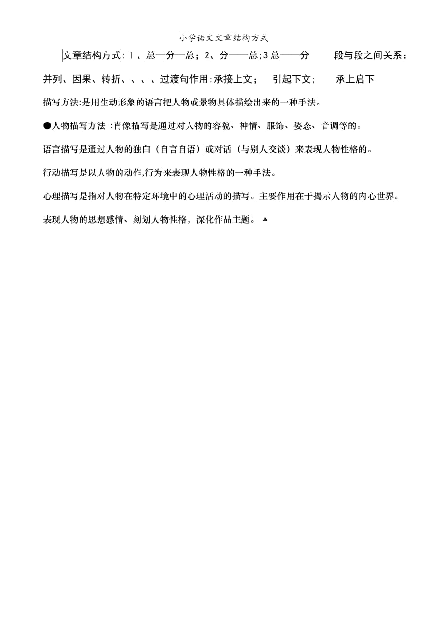 小学语文文章结构方式_第1页