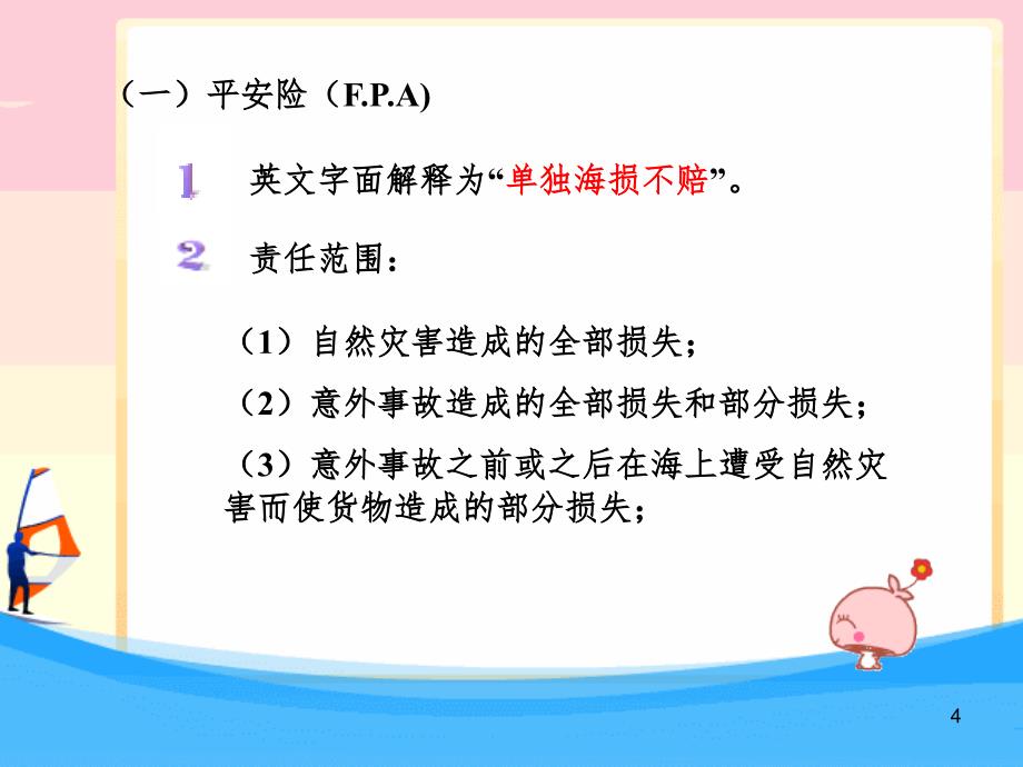 我国海洋货物运输保险险别PPT课件_第4页