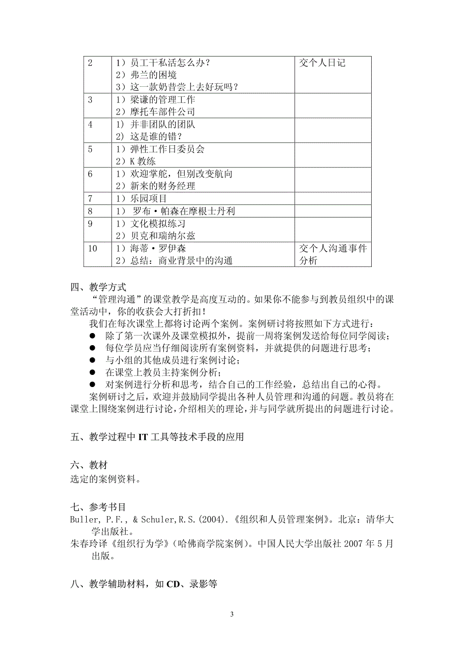 08-09学年第二学期MBA选修课课程大纲管理沟通材料.pdf_第3页