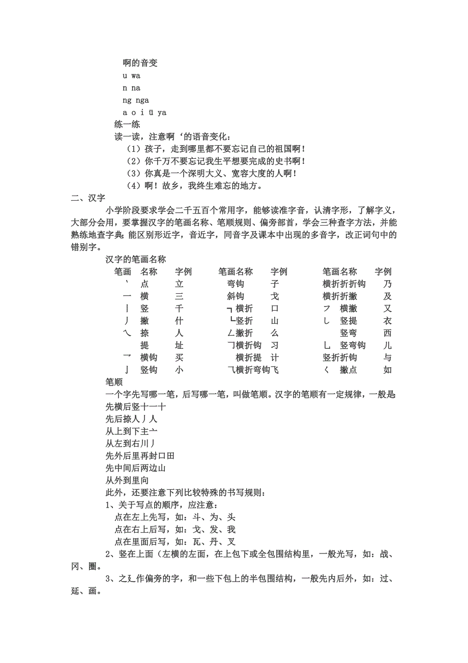 小学六年级语文毕业总复习复习资料_第3页