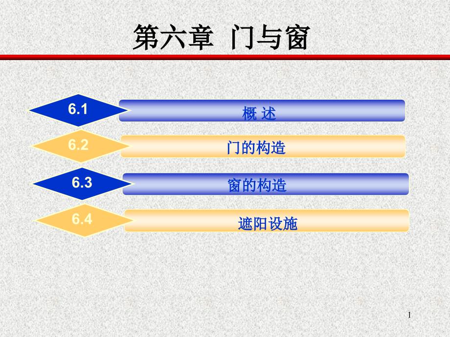 建筑构造--门窗PPT课件_第1页