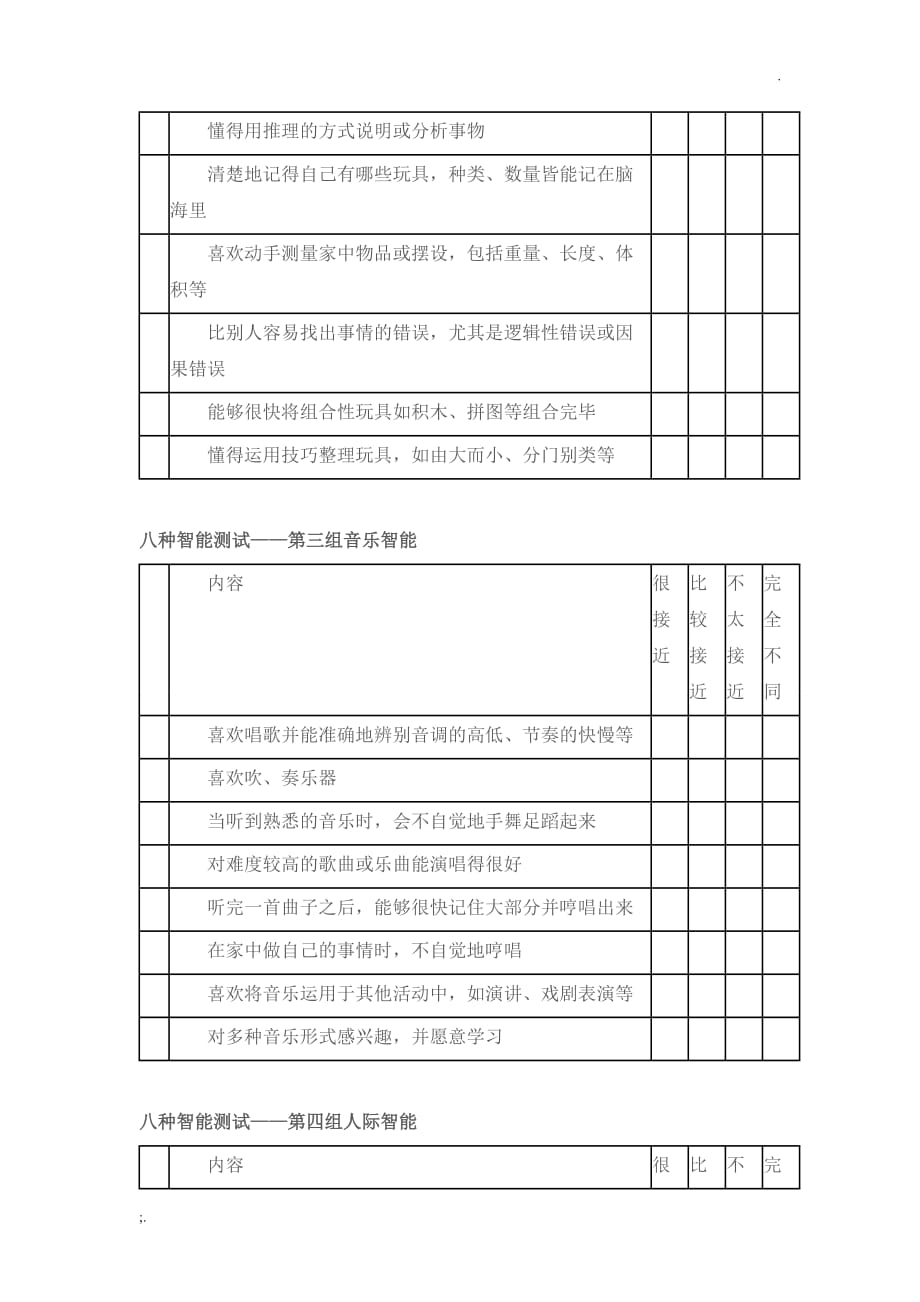 八大智能测试题 (2)_第3页