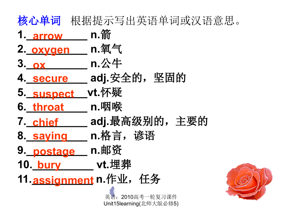 英语：2010高考一轮复习课件 Unit15learning(北师大版必修5)【精品】_第4页