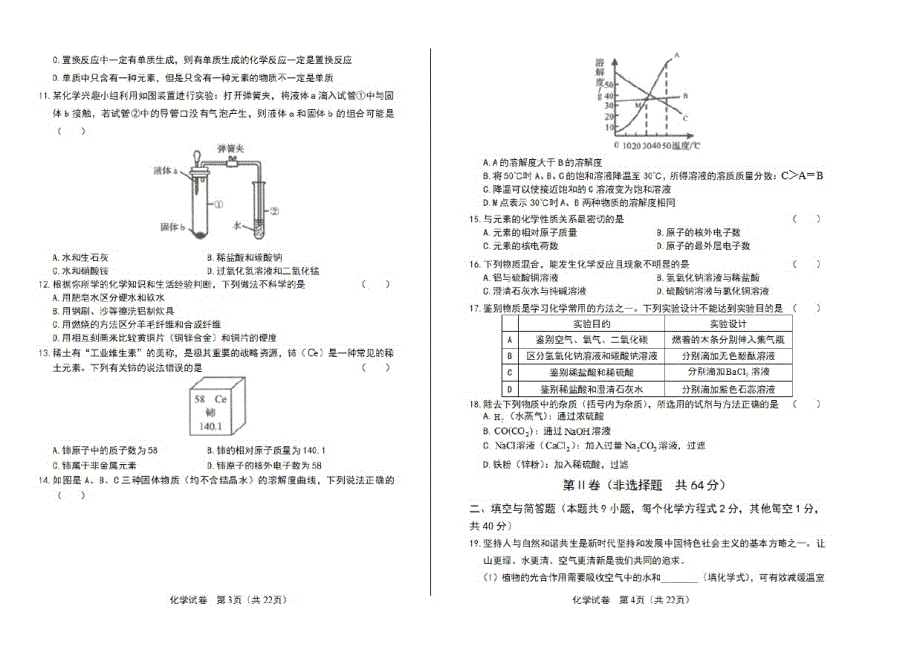 2021年山东省临沂市中考化学试卷_第2页