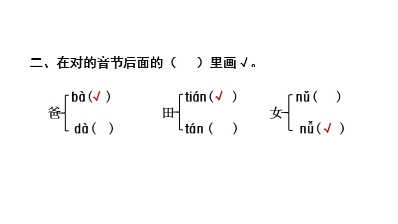 小学语文部编版一年级上册第三单元复习课件_第3页