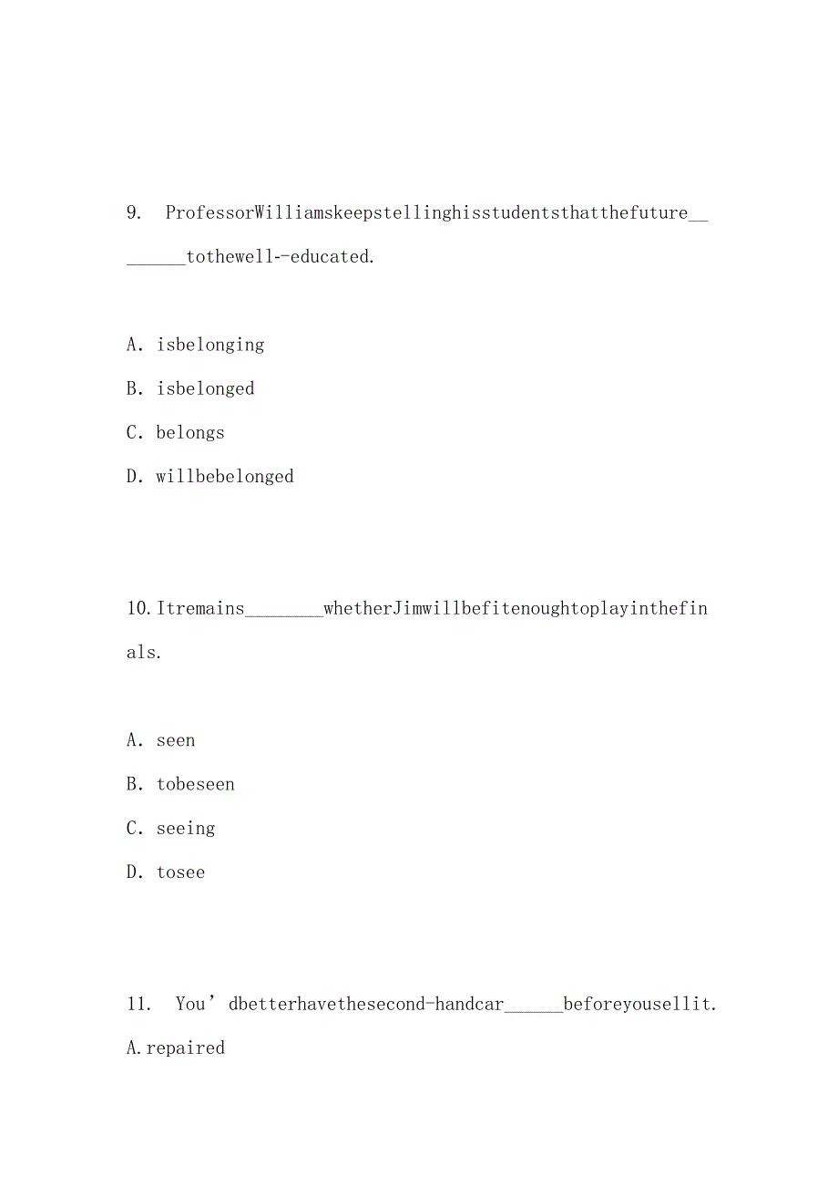 【部编】云南省大理州宾川县第四高级中学2021年高一11月月考试卷 试题及答案_第3页