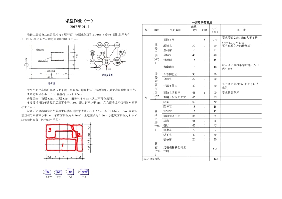 建筑方案作图课堂练习（一）_第1页