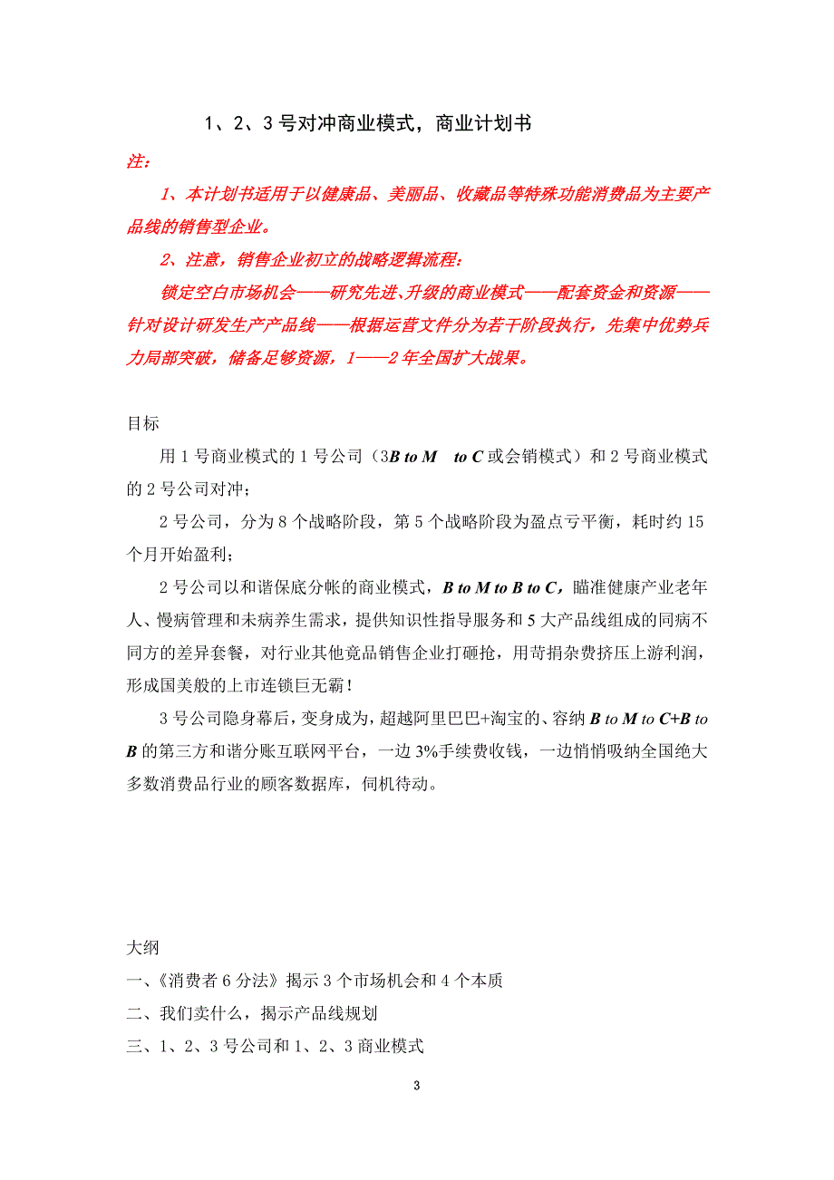 对冲商业模式商业计划书(DOC 39页)_第3页