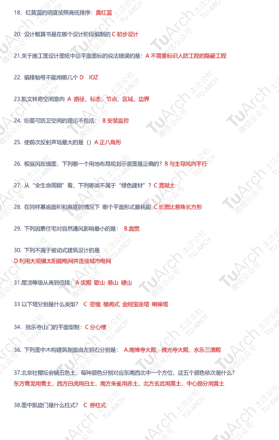 2020A2建筑知识对答案土注公社103题_第2页