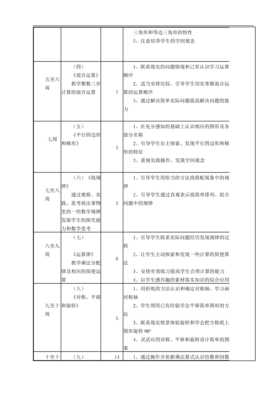 四年级数学下册数学教案 修订_第3页