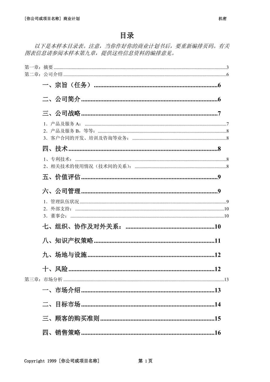 商业计划书模块(doc 48页)_New_第5页