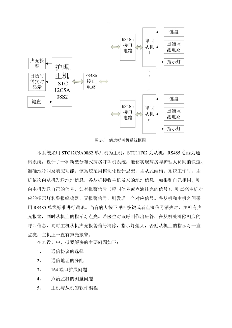 病房呼叫机设计【开题报告】_第2页