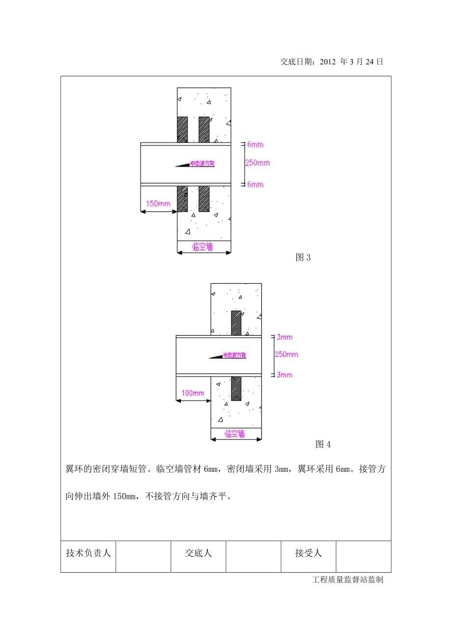 人防通风预埋管敷设技术交底_第5页