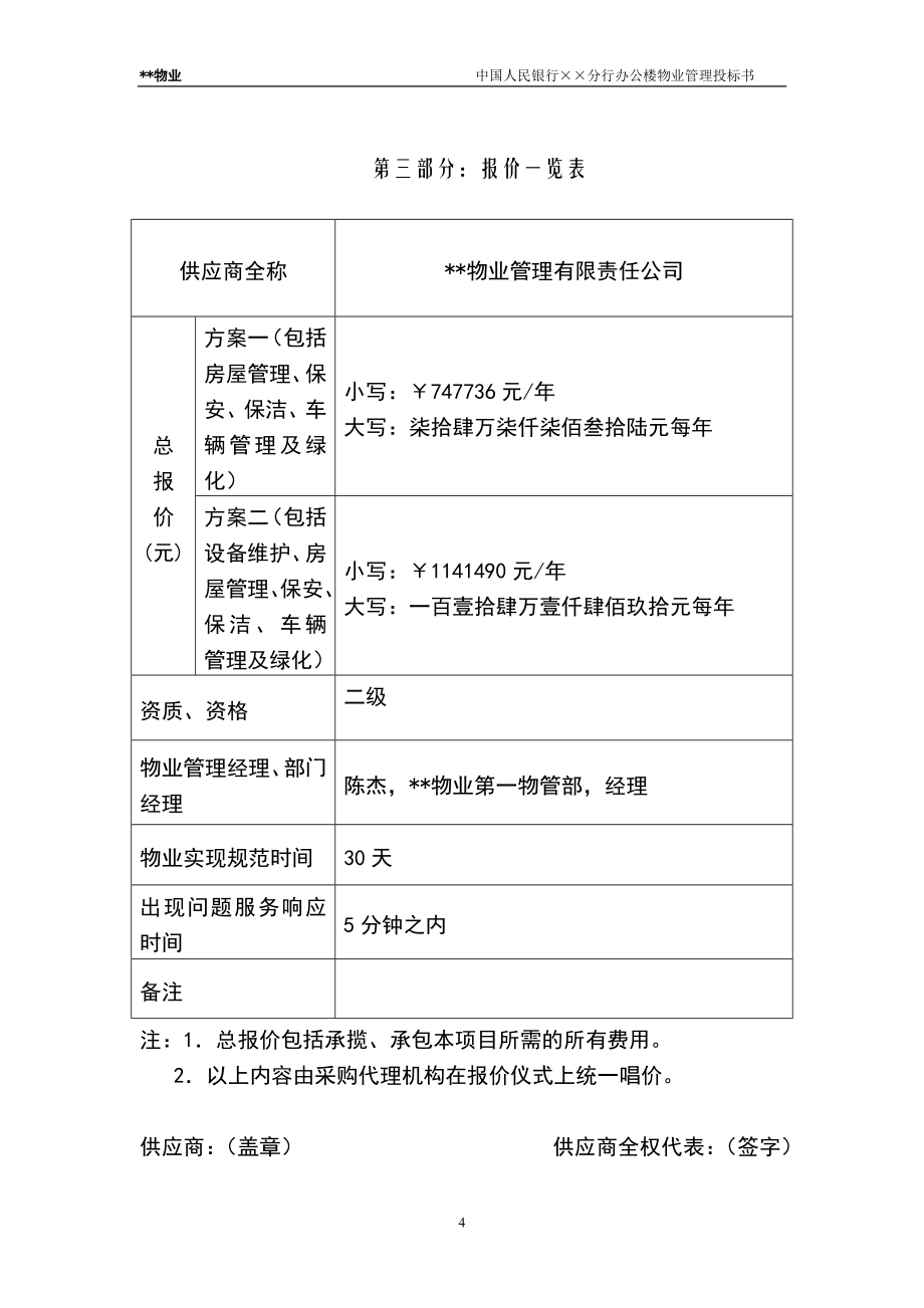 办公楼物业管理 修订-可编辑_第4页