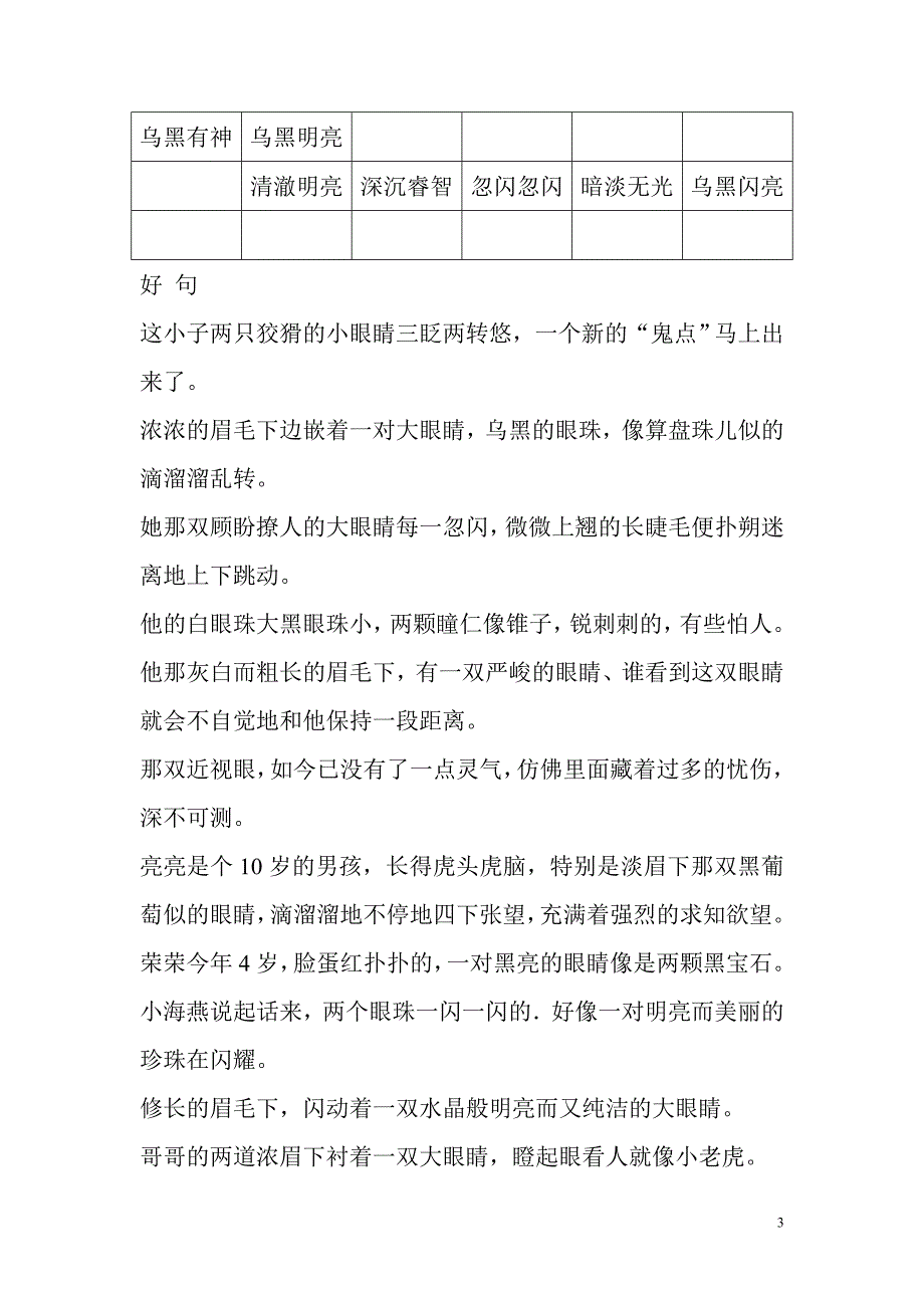 小学生作文好词好句好段(写人篇)7189 修订-可编辑_第3页