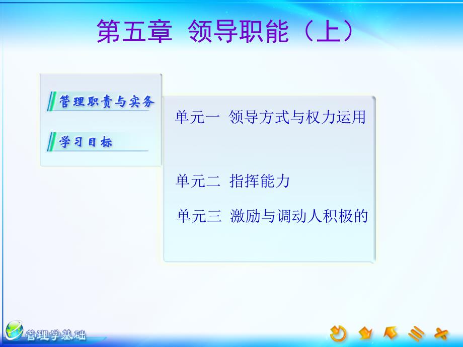 05第五章领导职能(上)_第1页
