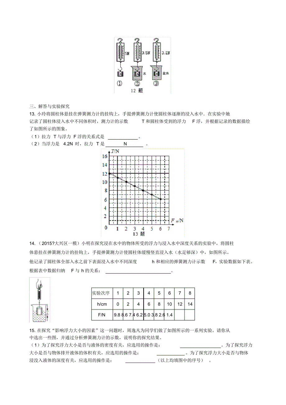 初二物理下册浮力巩固练习(1)_第3页