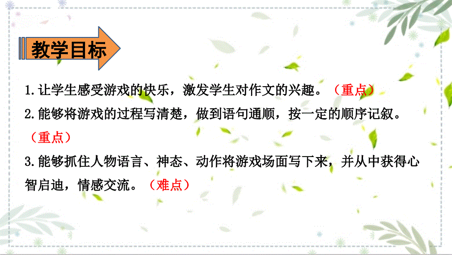 部编版四年级语文上册习作《记一次游戏》课件_第2页