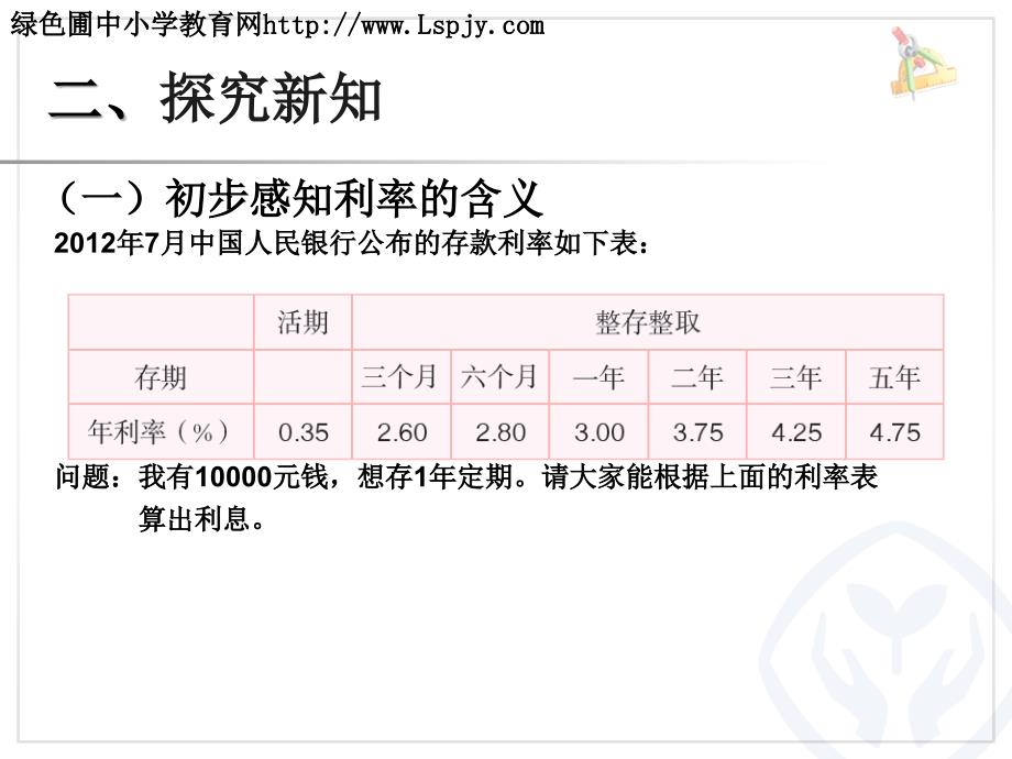 人教版六年级数学下册第二单元百分数利率例ppt课件_第4页