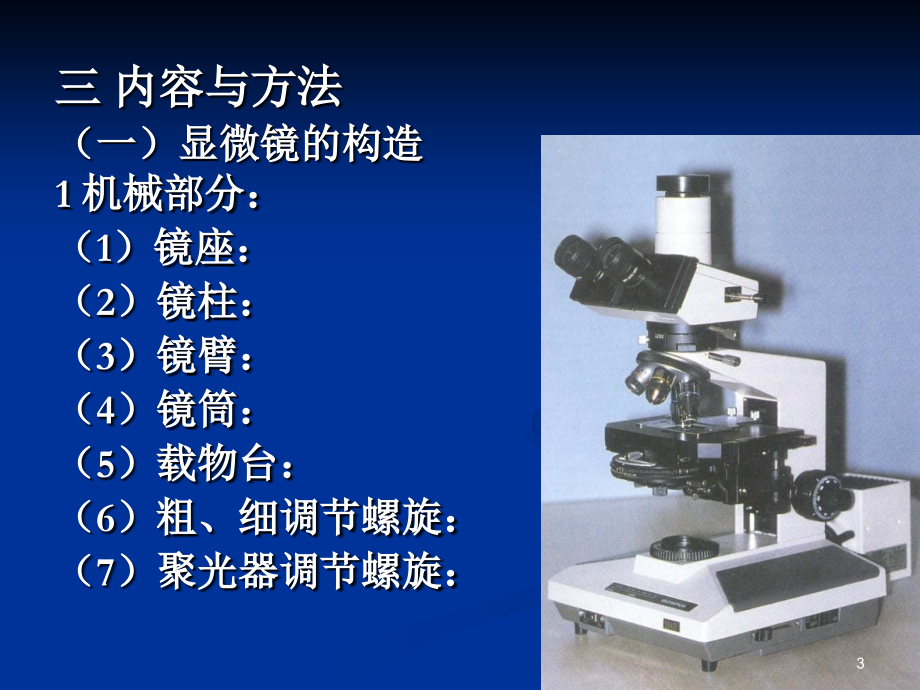 实验一光学显微镜的构造使用和临时装片制作参考PPT_第3页