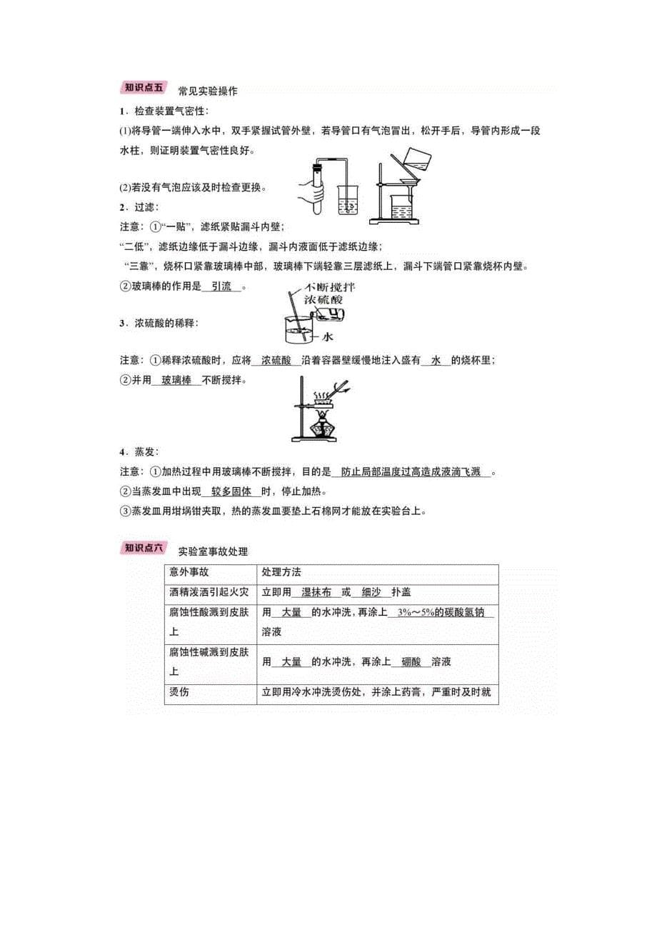 人教版九年级上册化学知识点详解_第5页