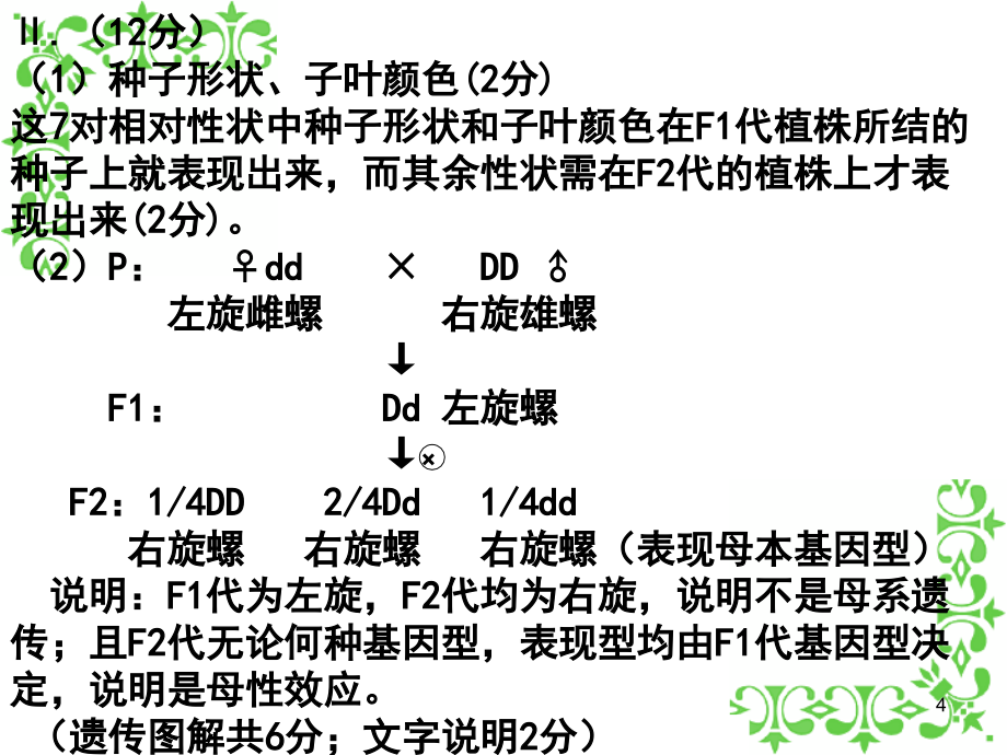 细胞质遗传与母性效应参考PPT_第4页