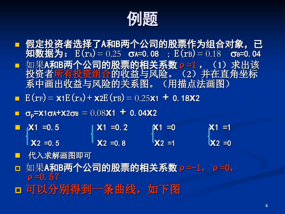 《投资学》第四章投资组合的选择_第4页