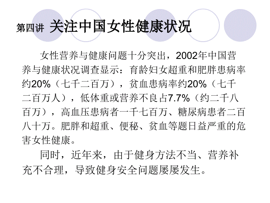 女性健身减肥与营养ppt课件_第1页