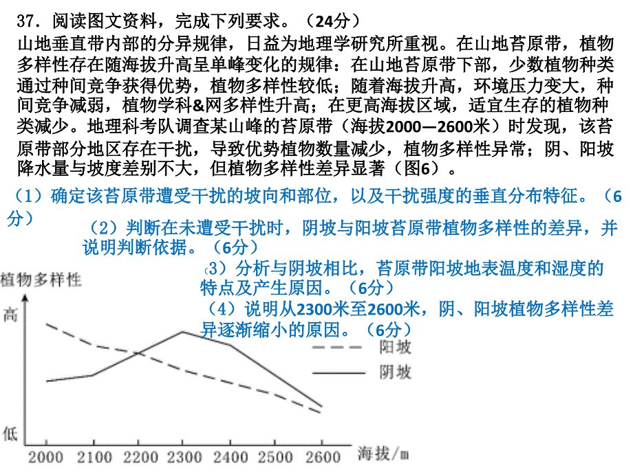 历年地理高考主观题大题集锦ppt课件_第4页