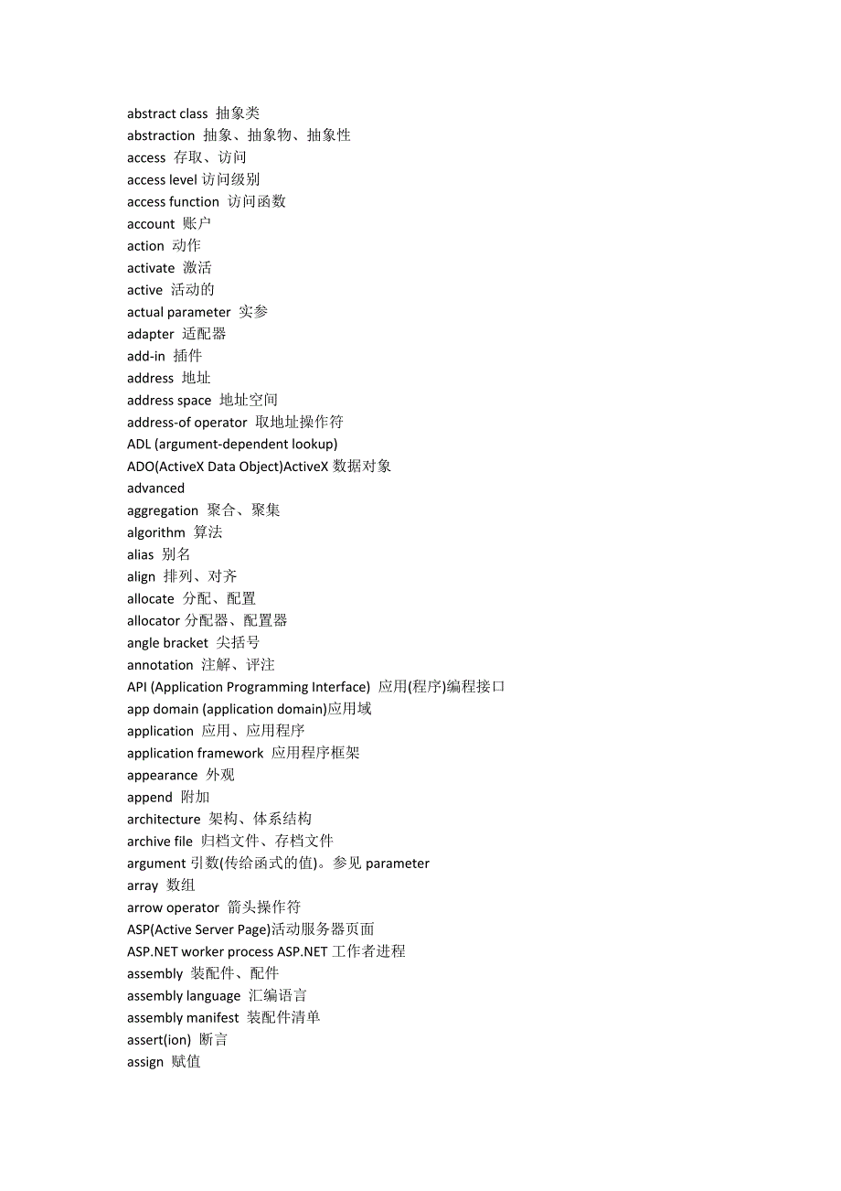 计算机编程及常用术语英语词汇大全 修订-可编辑_第3页