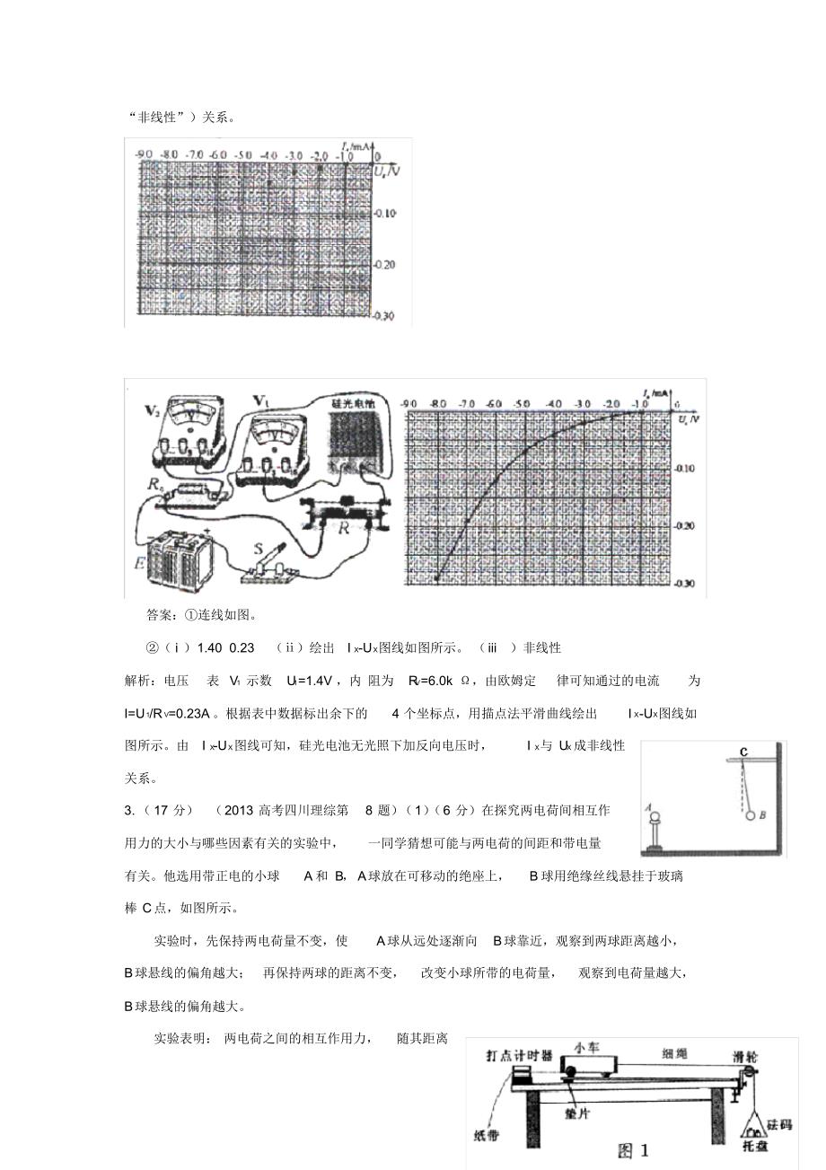 2014高考物理试题分类解释：专题十七、电学创新实验_第3页