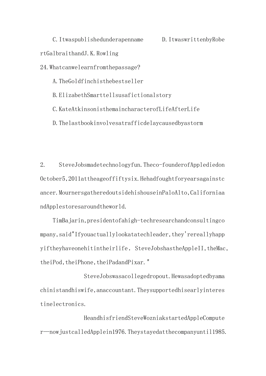 【部编】云南省2021届高三上学期第四次月考英语试题 Word版含答案_第3页