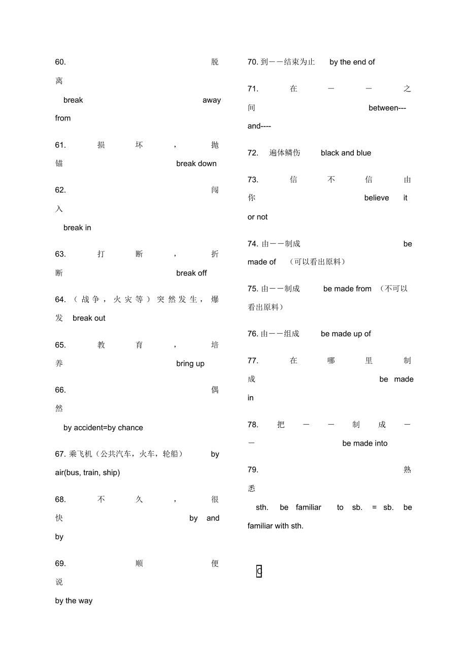 中考必背短语_第5页