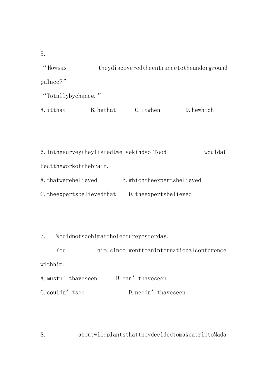 【部编】2021届高三下学期第二次统练英语试题 Word版含答案_第2页