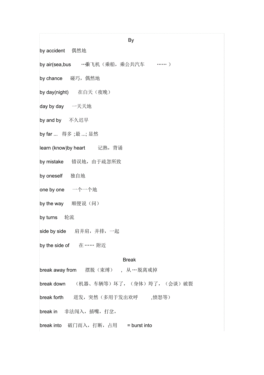 中考英语核心单词固定搭配大汇总,建议收藏!_第4页