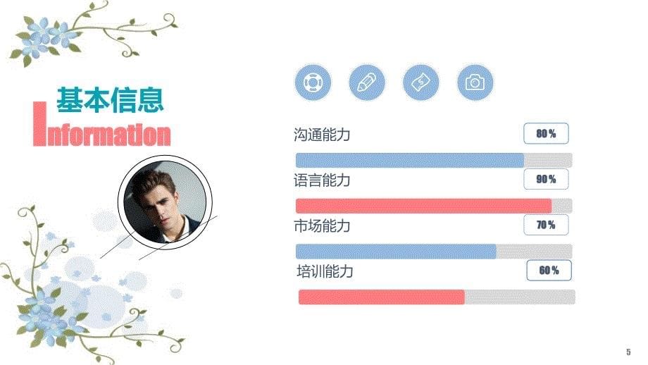 竞聘求职个人简历述职报告PPT模板 (16)_第5页