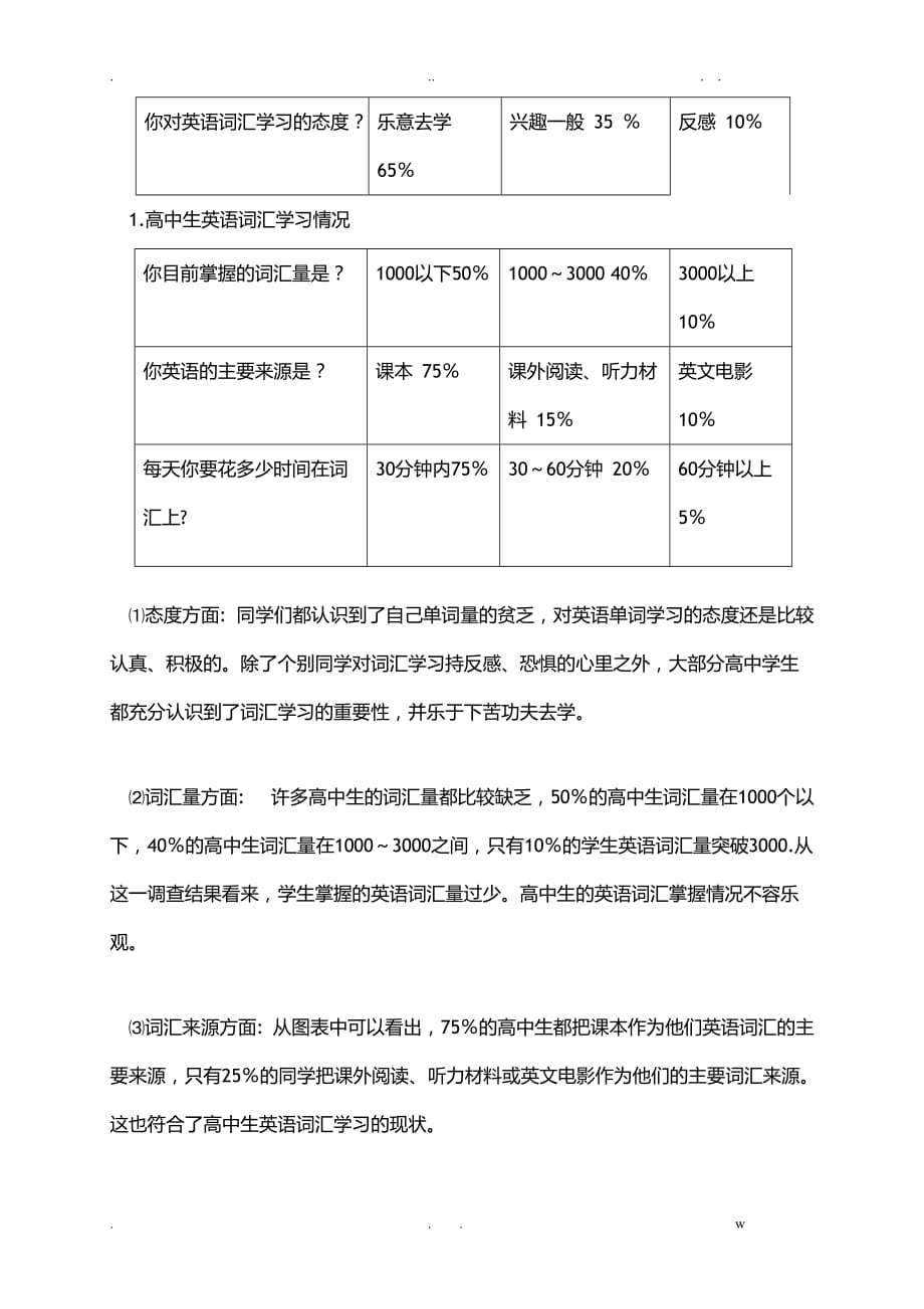 高中生英语词汇学习现状调查报告_第2页