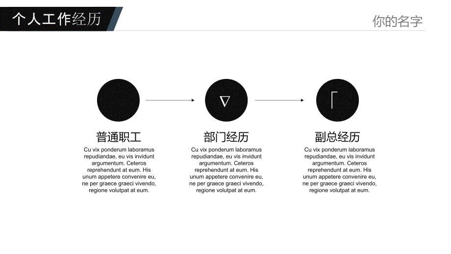 竞聘求职个人简历述职报告PPT模板 (7)_第5页