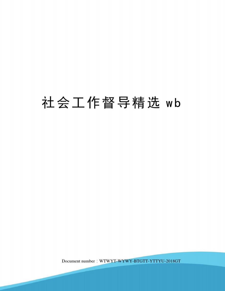 社会工作督导精选wb[整理]_第1页