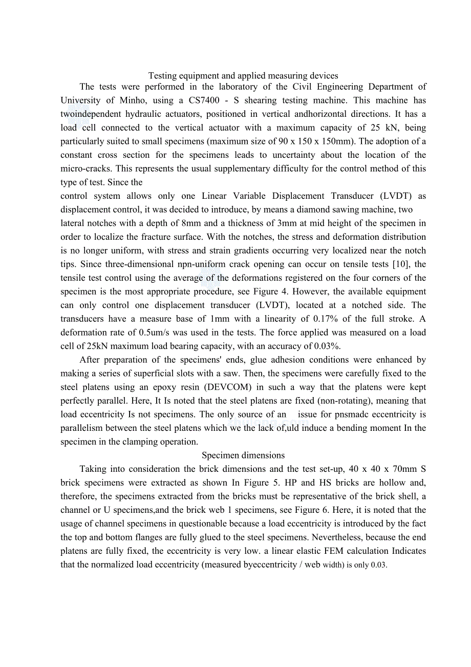 单轴拉伸试验下砖的实验研究英文中文翻译_第4页