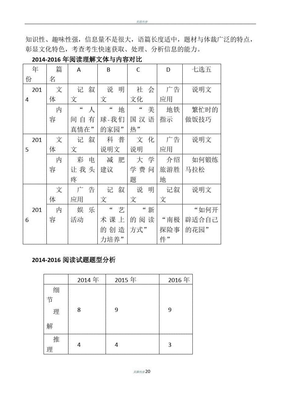 2016年高考英语全国新课标II卷试卷及成绩分析-_第5页