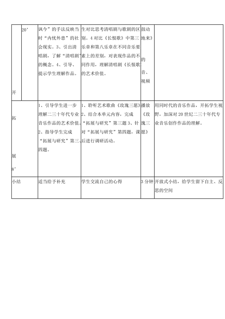 人音版高中音乐必修 第二十七节 萧友梅与黄自 教案_第3页