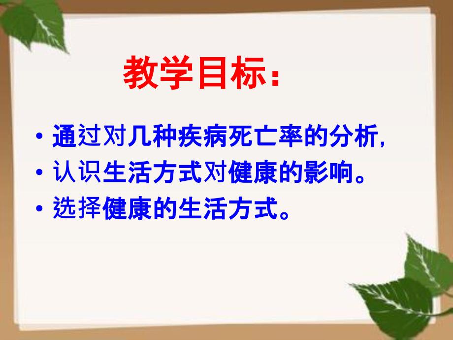 人教版八年级下册生物PPT课件832选择健康的生活方式PPT课件_第2页