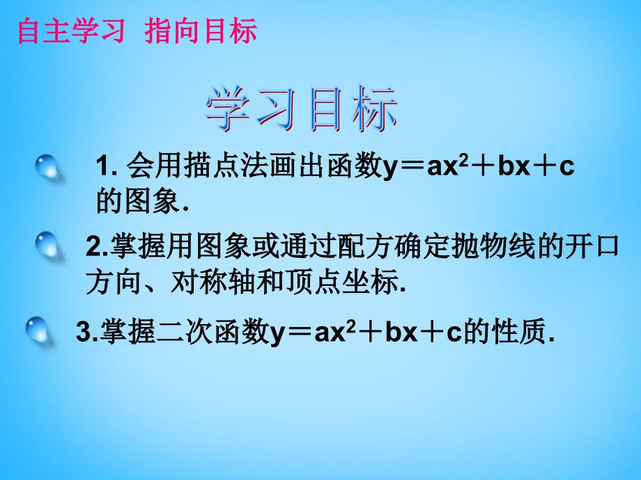 2015秋九年级数学上册 221 二次函数yax2bxc的图象（第6课时）PPT课件 （新版）新人教版_第3页