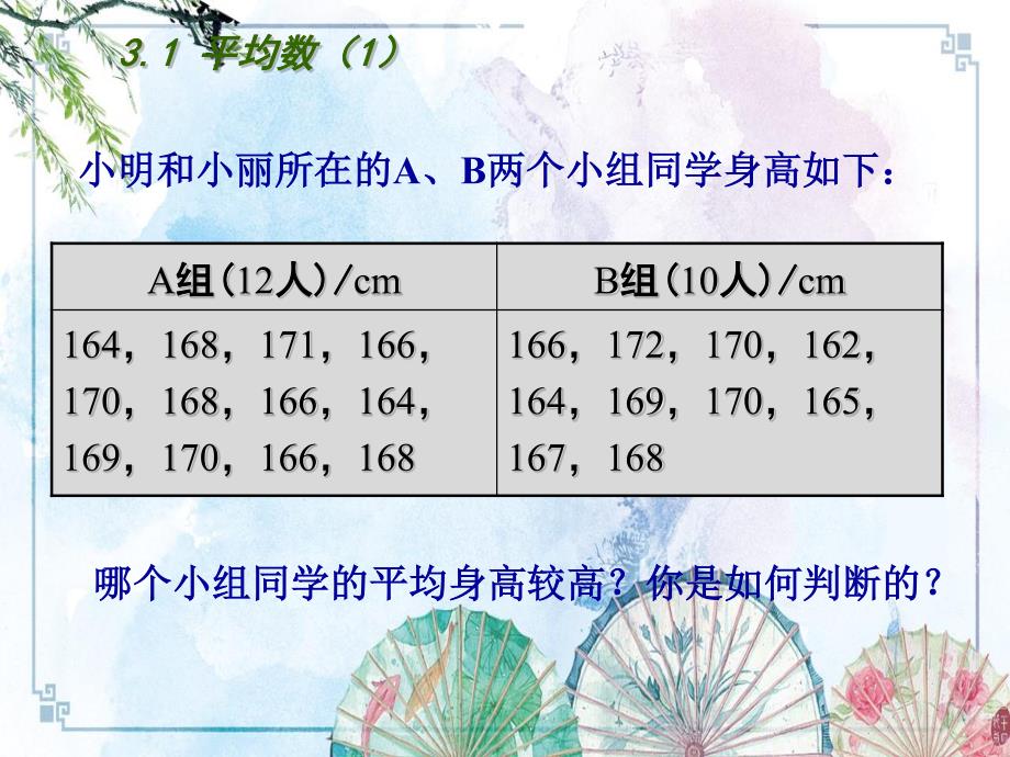 【新 苏科版】九年级数学上册 3.1 平均数课件1 （新版）_第3页