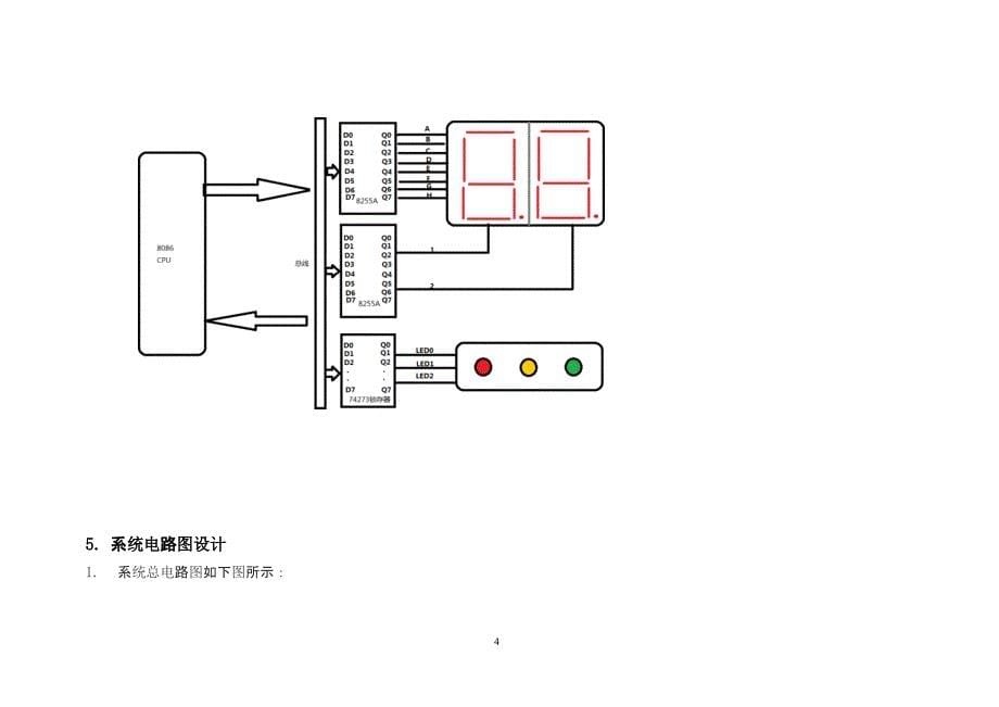 8086交通灯微机课程设计（2020年12月16日整理）.pptx_第5页